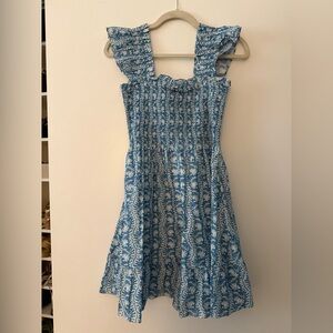 Hill House Nap Dress Blue and White